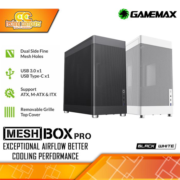 Gambar CASING GAMEMAX MESHBOX Pro - Mid Tower ATX Case Mesh dari Techno Computer Bali Kota Denpasar Tokopedia