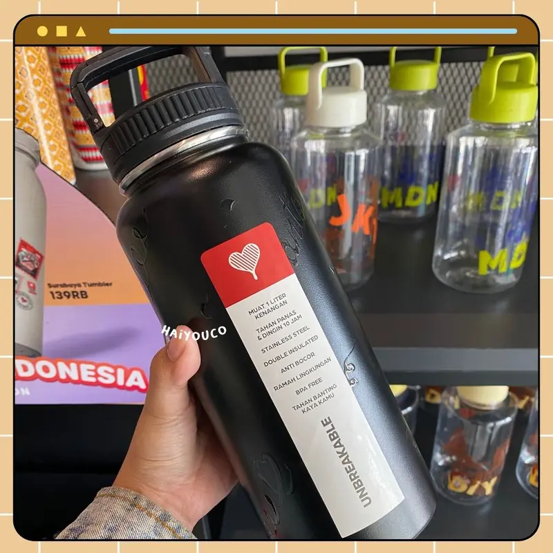 Tumbler Kopi Kenangan Unbreakable Harmanas Edition 1 Liter Stainless Steel 6