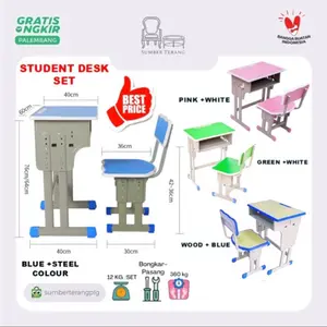 Set Meja Kursi Belajar Set Meja Sekolah Anak Kursi Sekolah SD SMP SMA