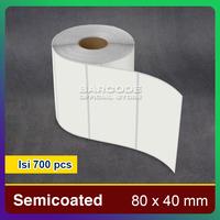 Gambar Label Semicoated 80x40mm Kertas Sticker 80x40 mm Isi 700Pcs 1 Line dari Barcode Store Solutions Kota Administrasi Jakarta Pusat 2 Tokopedia