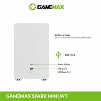 Gambar CASING GAMEMAX SPARK MINI - Mini Tower ITX Case Tempered Glass - Putih dari Techno Computer Bali Kota Denpasar 2 Tokopedia