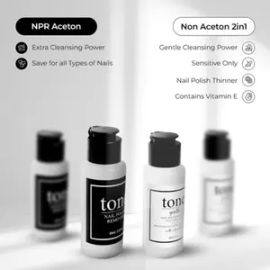 Tone Aseton Penghapus Kutek BPOM Sangat Cepat dan Bersih Premium / Acetone Nail Polish Remover