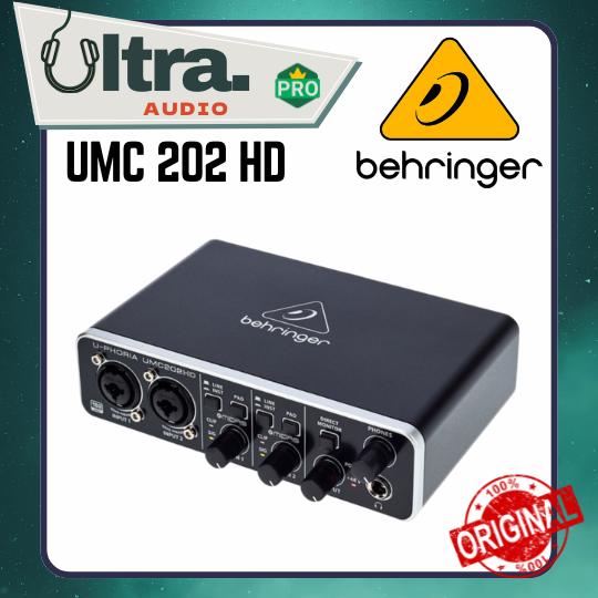 Behringer UMC202HD / UMC 202 HD Soundcard with MIDAS Preamp ORIGINAL ...