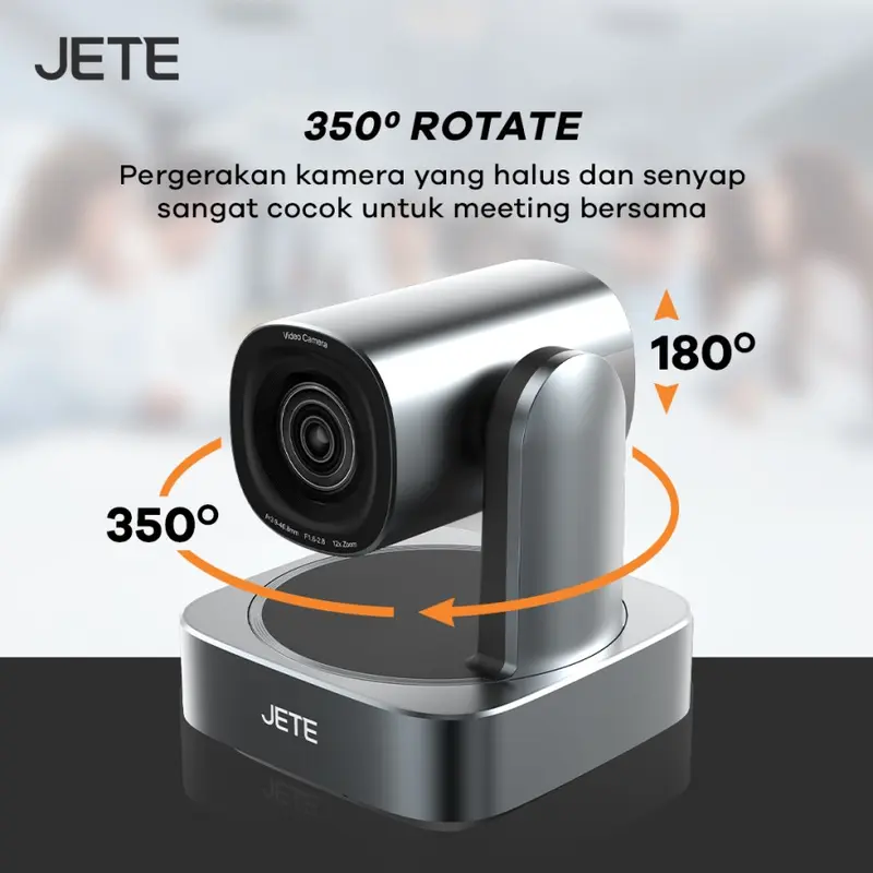 JETE Webcam Video Conference Group 2 4K 12X Zoom With 2 Mic Expansion - Garansi Resmi 2 Tahun 4