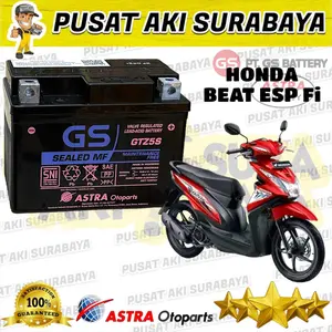 GARANSI ASLI AKI GS ASTRA GTZ5S 12 VOLT HONDA BEAT ESP FI SPACY CS