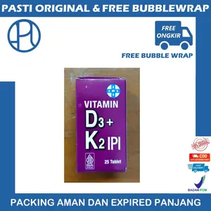 IPI VITAMIN D3 + K2 BOTOL 25 TABLET