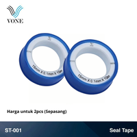 Gambar VONE Seal Tape Isolasi Selotip Siltip keran kran Air 1/2" 10 Meter SV-112 dari Vone Sanitary Indonesia Kota Bekasi 1 Tokopedia