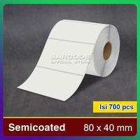 Gambar Label Semicoated 80x40mm Kertas Sticker 80x40 mm Isi 700Pcs 1 Line dari Barcode Store Solutions Kota Administrasi Jakarta Pusat 5 Tokopedia