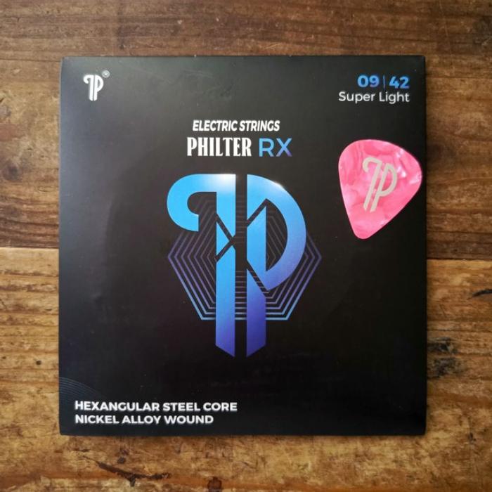 Gambar Senar Gitar Elektrik Philter RX 09/42 Original Super Light - Free Pick dari debalisale Kota Denpasar Tokopedia
