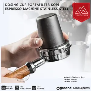 Dosing Cup Portafilter Kopi Espresso Machine Stainless Steel Coffee Manual Brew Kopi