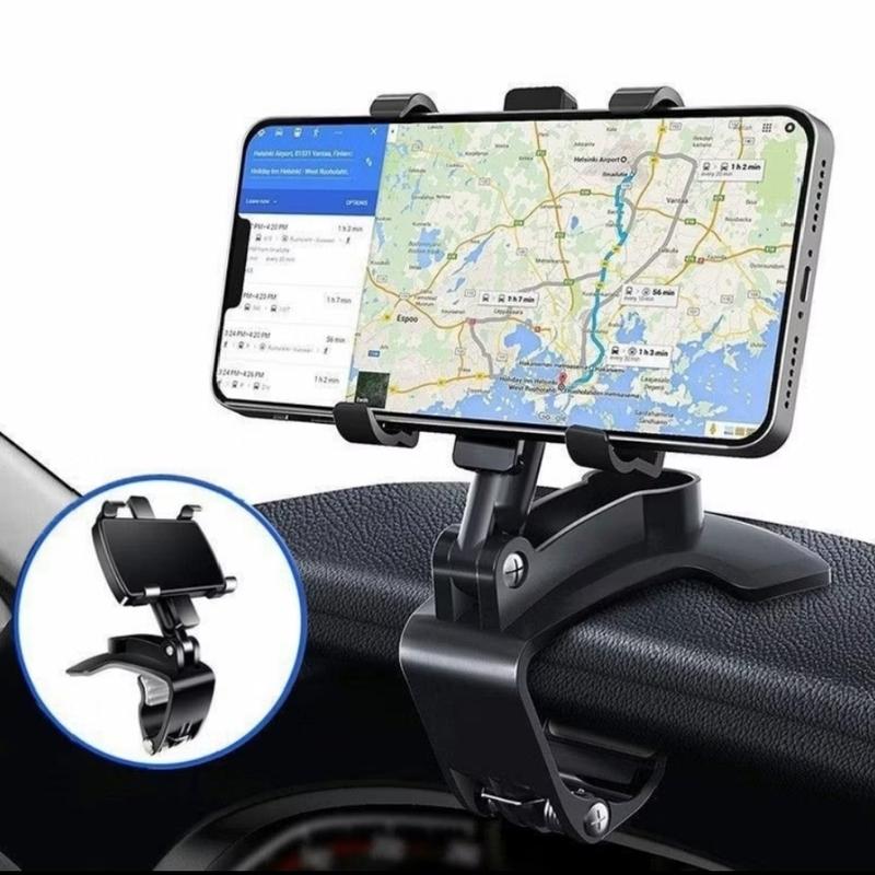 (JMB) Phone Holder Mobil NB35 4 in 1 Dudukan Hp Universal Original Untuk Pemasangan Di Dashboard Sunvisor Rearview 2