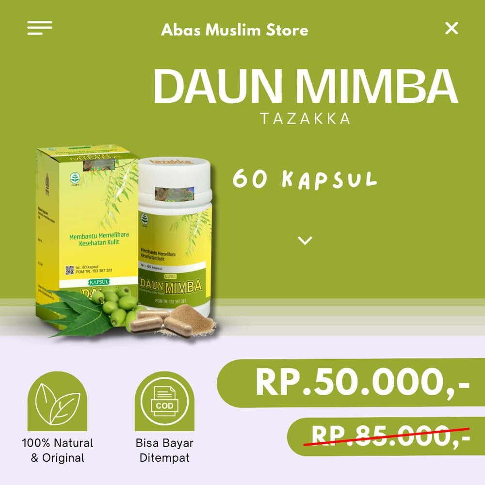 Kapsul Daun Mimba Tazakka Obat Ekstrak Herbal Atasi Jamur Kulit Alergi Gatal