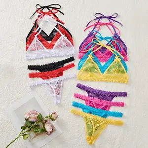 Sexy Lingerie hot Bra Bikini Halter Neck Mini Bra Set Babydoll B16
