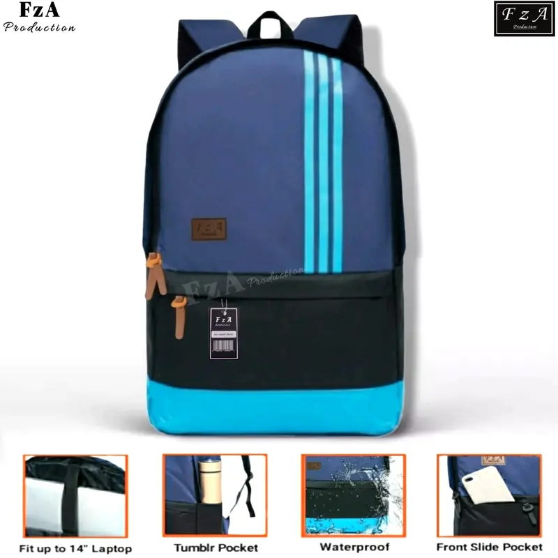 Tas Ransel Punggung Distro Casual Pria Wanita / Tas Ransel Laptop Backpack Tas Ransel Distro sekolah kuliah Kerja Tas Pria Wanita Backpack Tas Ransel Laptop Original FzA - BLLQS 7