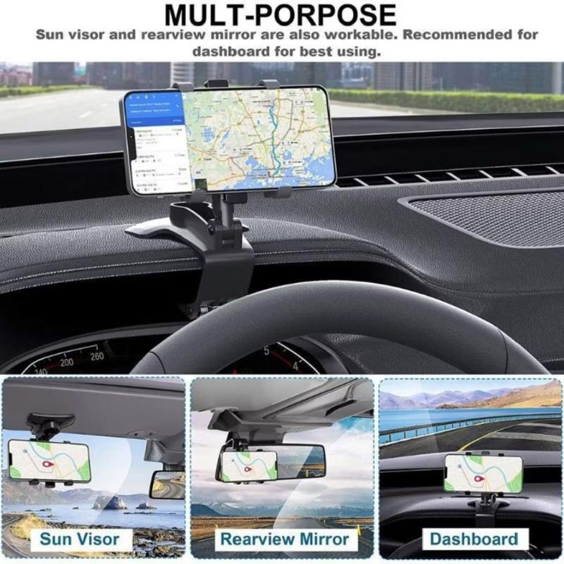 (JMB) Phone Holder Mobil NB35 4 in 1 Dudukan Hp Universal Original Untuk Pemasangan Di Dashboard Sunvisor Rearview 4