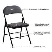 Gambar SHUMO Kursi Lipat Besi | Kursi Kantor dari Citra furniture Kota Administrasi Jakarta Pusat 4 Tokopedia