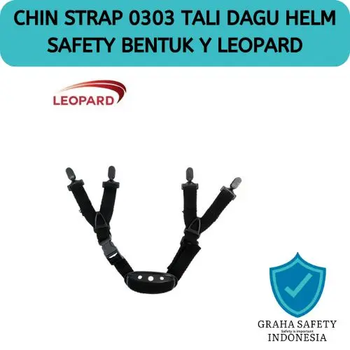 CHIN STRAP 0303 TALI DAGU HELM SAFETY BENTUK Y LEOPARD