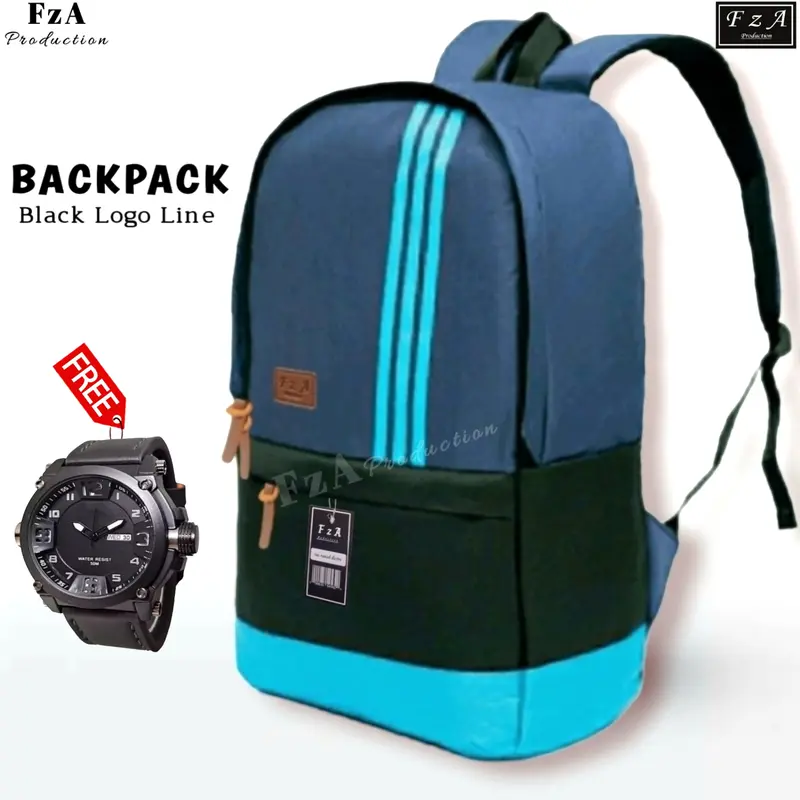 Tas Ransel Punggung Distro Casual Pria Wanita / Tas Ransel Laptop Backpack Tas Ransel Distro sekolah kuliah Kerja Tas Pria Wanita Backpack Tas Ransel Laptop Original FzA - BLLQS 1