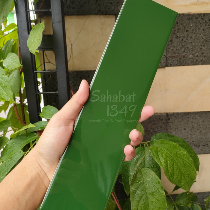 Gambar Keramik Dinding Rumah | Venus Takko Dark Green Glossy No Bevel 75x300 dari Sahabat 1349 Kota Depok Tokopedia