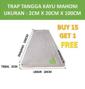 Trap Anak Tangga Motif Kayu Mahoni Rumah Tingkat Tebal 2 Lebar 20 Panjang 100cm