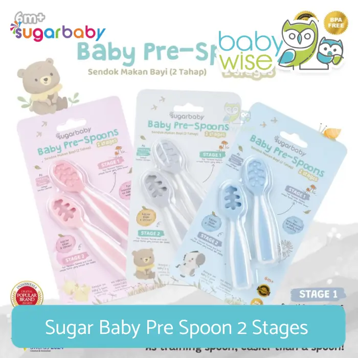Sugar Baby Pre Spoon 2 Stages - Sendok Makan Bayi
