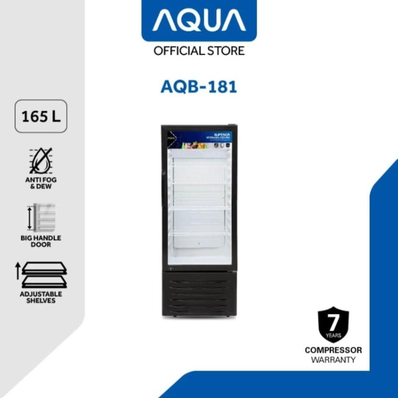 SHOWCASE AQUA 4RAK AQB-181 COOLER SHOWCASE 4 RAK AQUA - Shop | Tokopedia