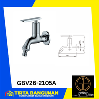 Gambar GERMANY BRILLIANT GBV26 2105A KERAN TAMAN KRAN AIR KAMAR MANDI dari Tirta Bangunan Kota Depok 3 Tokopedia
