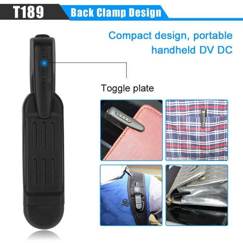 Mini Spy Kamera Pengintai CCTV Portabel Wearable Cameras 8