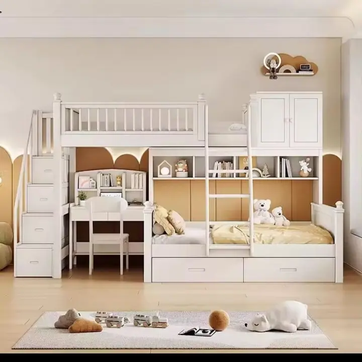 tempat tidur anak minimalis tangga laci