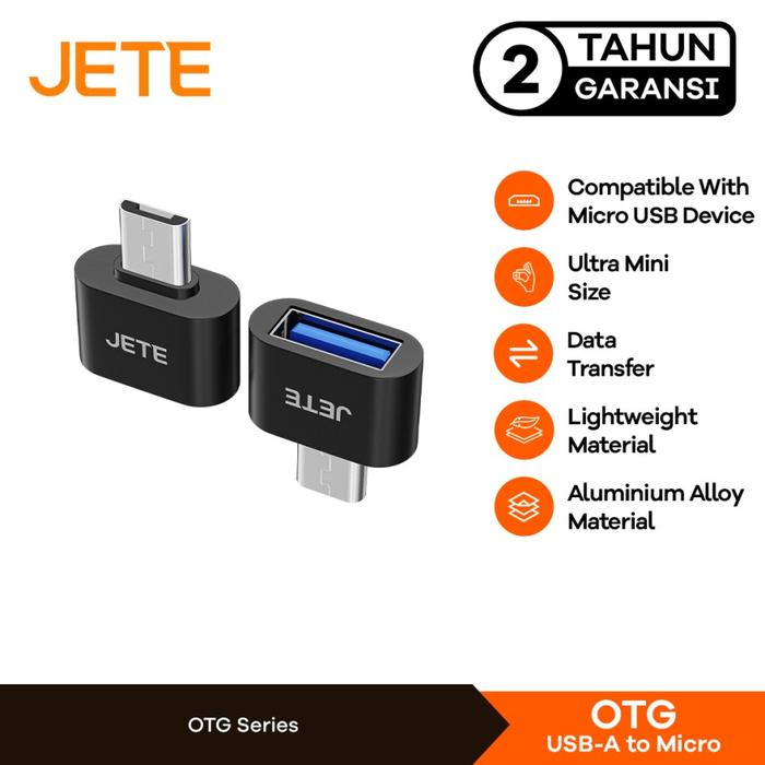 Gambar Kabel OTG Jete USB to Micro USB dari Doran Gadget Official Kota Administrasi Jakarta Pusat Tokopedia