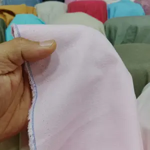 Bahan Kain Katun Linen Viscose Warna Baby Pink Harga 0,5m
