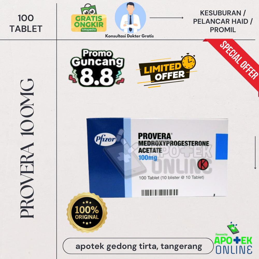 PROVERA 100 MG BLISTER 10 TABLET