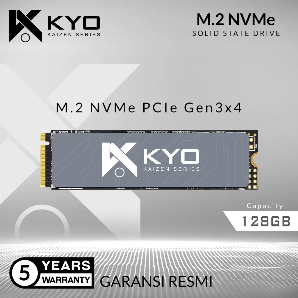 SSD M2 NVME / M.2 NVME/ M2NVME 128GB KAIZEN RESMI (GARANSI 5 TAHUN)