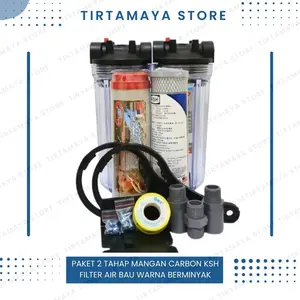 Paket 2 Tahap Manganese Dan Carbon Saringan Air Bau Minyak