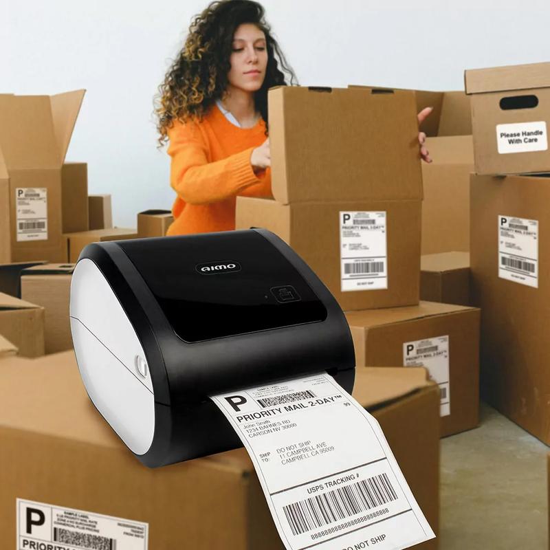 AIMO D520 Barcode Label Printer Thermal Printer Resi Sticker Inkless Tanpa Tinta 110 mm A6 3