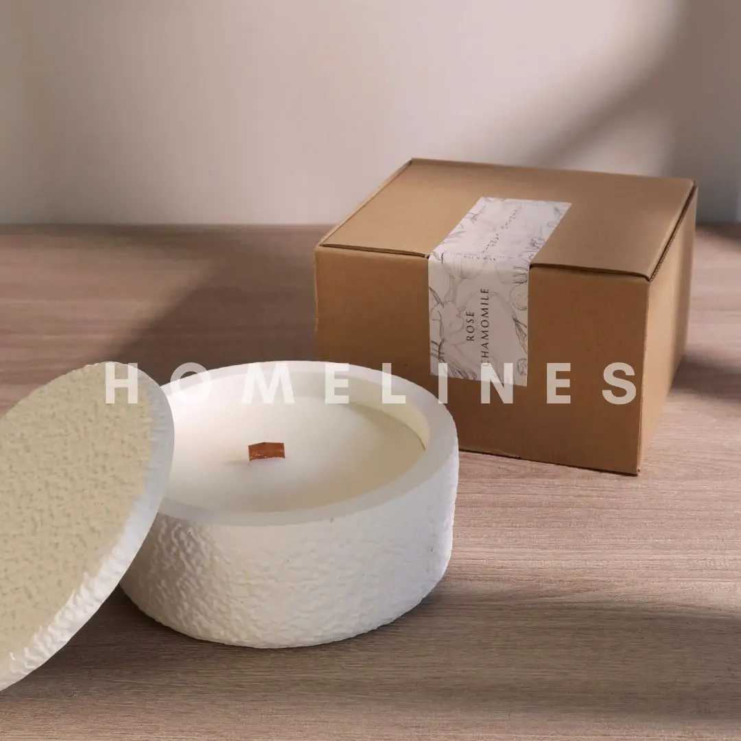 Scented Candle Lava Pot | Lilin Aromaterapi Marbel | Aromateraphy Palm