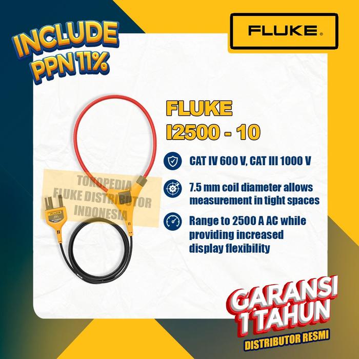 Gambar Fluke i2500-10 iFlex Flexible Current Probes ( i2500-10) dari FlukeDistributorIndonesia Kota Semarang Tokopedia