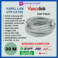 Gambar Kabel LAN UTP Cat 5e 30M VASCOLINK Siap Pakai 30 Meter dari BORONG KOMPUTER Kota Administrasi Jakarta Barat 1 Tokopedia