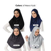 Gambar HIA Everywear Ateera Sport Hijab Instant Bahan Slim Spandex Premium - Hitam dari HIA EveryWear Kota Bandung 1 Tokopedia