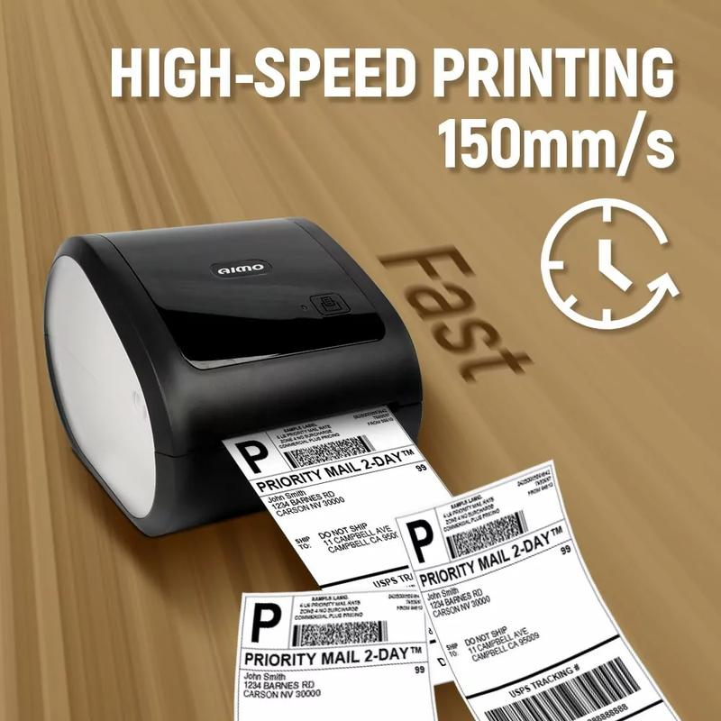 AIMO D520 Barcode Label Printer Thermal Printer Resi Sticker Inkless Tanpa Tinta 110 mm A6 5