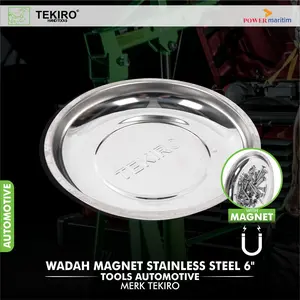 Wadah Magnet Merk Tekiro Type GT-MP1612 Magnetic Tray Tempat Baut Mur Ukuran 6 Inch