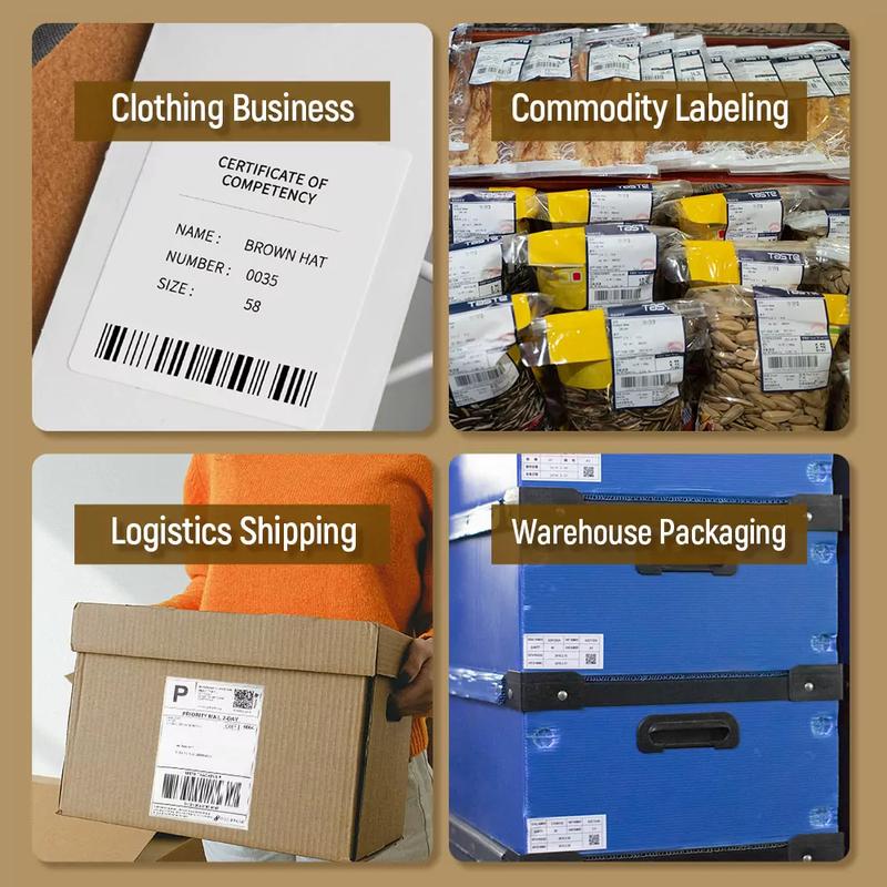 AIMO D520 Barcode Label Printer Thermal Printer Resi Sticker Inkless Tanpa Tinta 110 mm A6 4