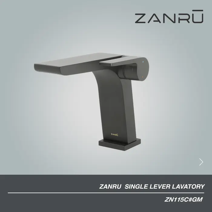 Gambar ZANRU Kran Wastafel - Keran Lavatory Faucet ZN115C - Gun Metal dari PT Surya Pertiwi Kota Tangerang 3 Tokopedia