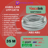 Gambar Kabel LAN UTP Cat 6 35M VASCOLINK Siap Pakai 35 Meter - Biru dari BORONG KOMPUTER Kota Administrasi Jakarta Barat 1 Tokopedia