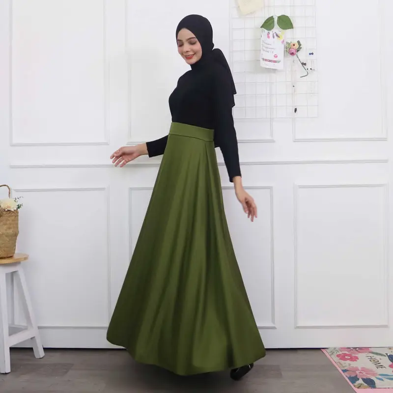 Rok Payung Panjang Wanita Rok Lebar Premium Size XXL 6