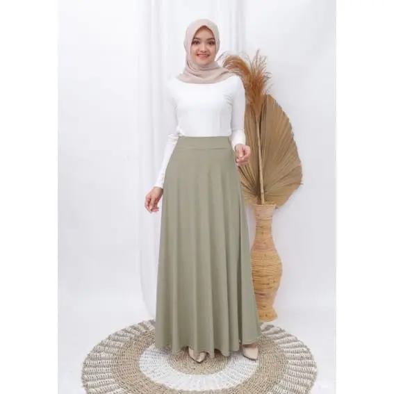 Rok Payung Panjang Wanita Rok Lebar Premium Size XXL 8