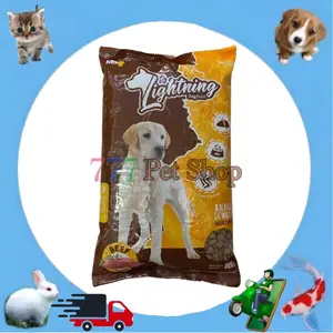 makanan anjing kering LIGHTNING DOG 8KG / 20KG dry dog food BEEF 8 KG / 20 KG (GOSEND/GRAB)