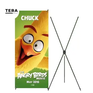 x banner / stand banner / rangka standing poster 60 x 160 cm