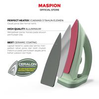 Gambar MASPION Setrika Automatic Iron Hijab Series HA-365 Electric Iron Ceralon Ceramic Non Stick dari Queen Bandung Kota Bandung 3 Tokopedia