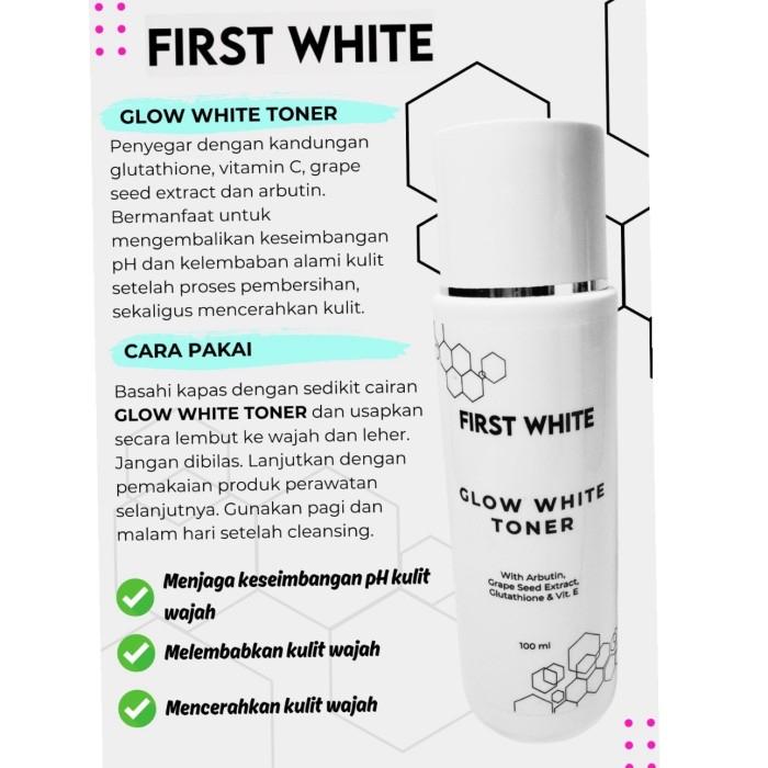 Gambar First White - Glow White Toner - Toner wajah Whitening ( 0000 1098 ) dari Theraskinbest Kota Administrasi Jakarta Barat Tokopedia